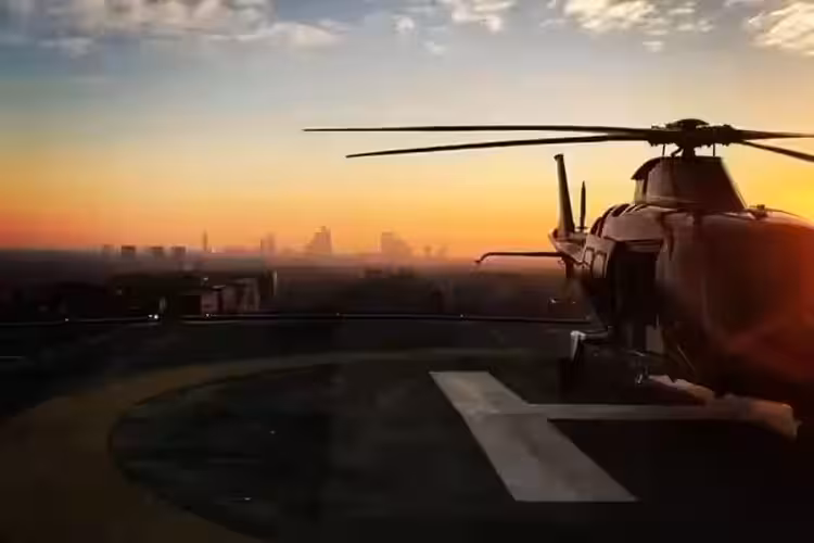 Milan helicopter transfer service